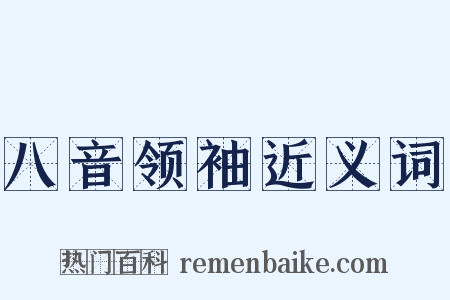 八音领袖近义词是什么意思的图片